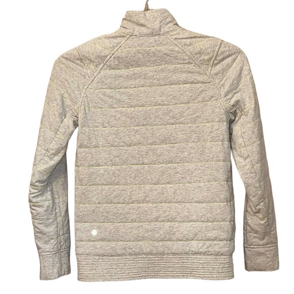 Lululemon The Bomb Bomber Quilted Reversible Jacket‎ Grey Size 2 - Picture 7 of 9